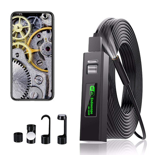 8MM long cable WiFi endoscope 1200P high-definition industrial pipe air conditioner car inspection endoscope IP68