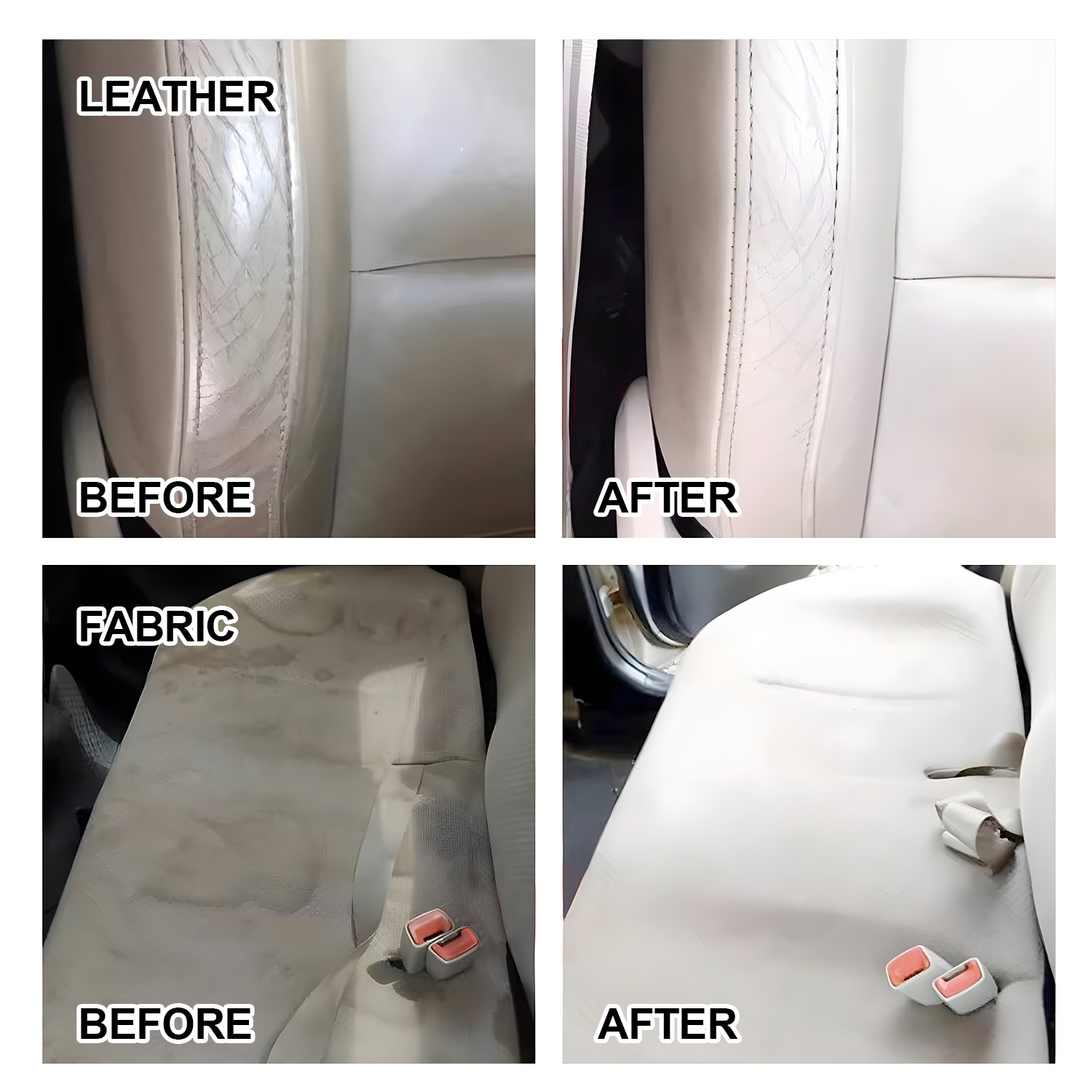 Limpieza interior multifuncional asiento de cuero techo de cuero fuerte decontaminación renovación líquido de lavado de automóviles lavado sin agua image 4