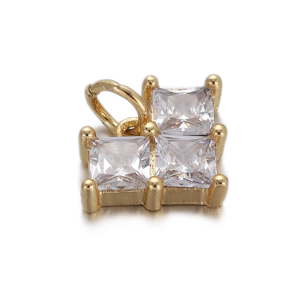 4g Weight Pendant Jewelry Making Type Gold Plated Plating Material Zircon Inlay Material 1 Piece Quantity Holiday Occasion Copper Material Donuts Pattern Women's Gender Enamel Design Simple Style Style 1 Piece Copper Zircon Gold Plated Donuts Pendant 25