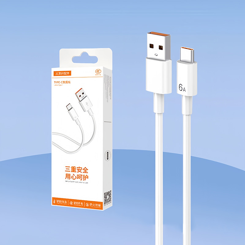 Agente mayorista para Apple Huawei Xiaomi 66max cabeza de carga súper rápida USB cargador de teléfono móvil cubierta de cable de datos