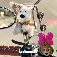 電動車の装飾の子供のオートバイの装飾の人形のバッテリーの自転車のバックミラーの装飾の置物の掛け物