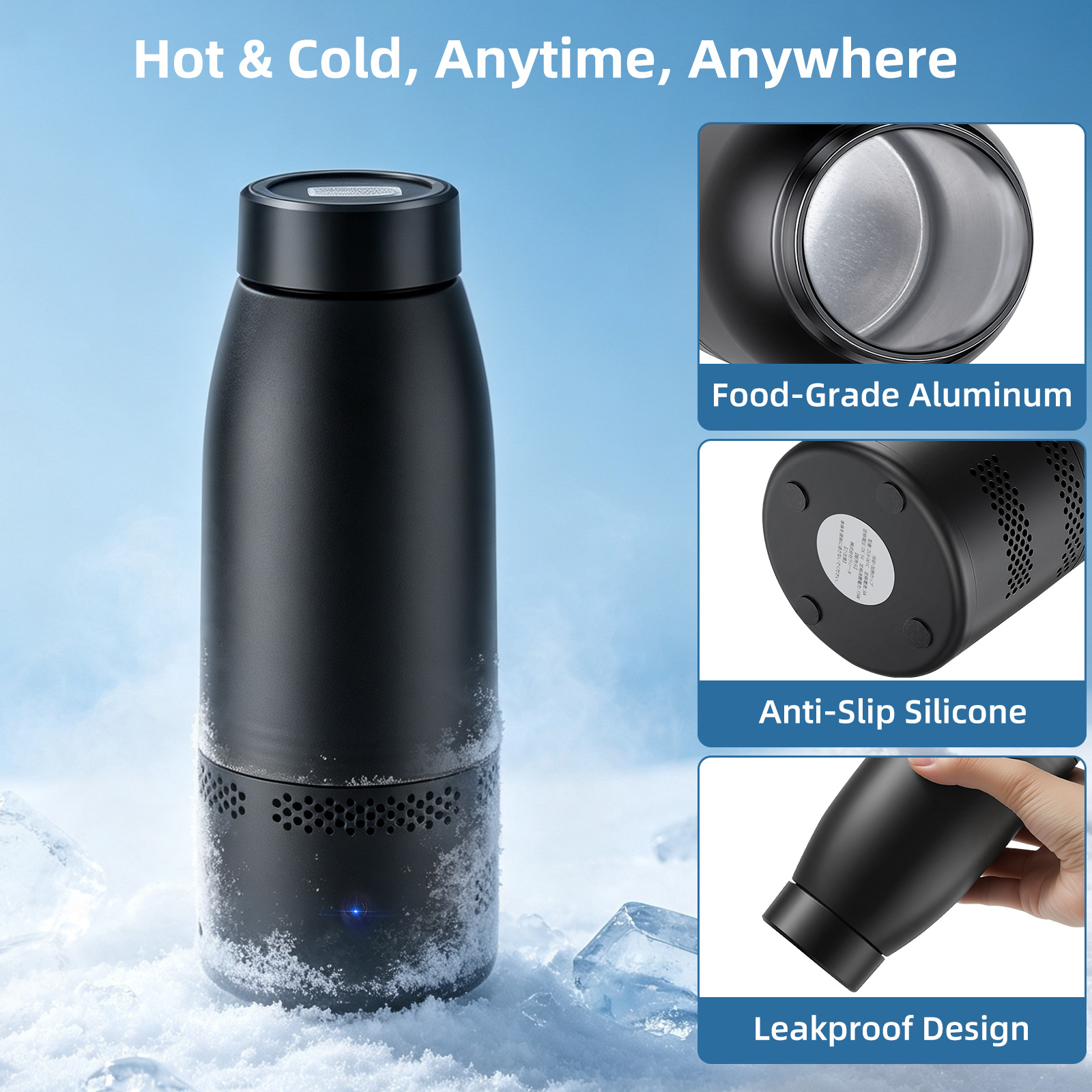 New foreign trade model of cooling and insulation cup, dual-purpose, convenient and practical, made of 304 material, suitable for outdoor use, wholesale and direct delivery from manufacturer