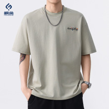 枫舍男装 /2025夏季新款男式圆领短T恤短袖薄款休闲青年半袖衫