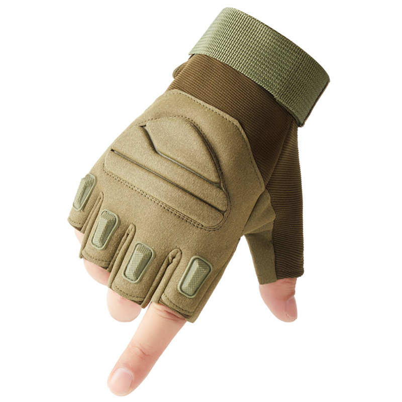 Guantes tácticos al aire libre equitación hombres y mujeres deportes fitness entrenamiento antideslizante transpirable resistente al desgaste rendimiento medio dedo guantes