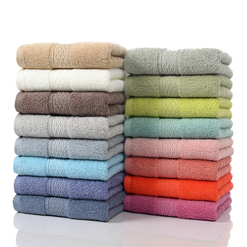 130g Spot Pure Cotton Towel Wholesale Household Absorbent Face Towel Hotel Beauty Salon Gift Towel