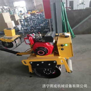手扶式压路机 单轮路面压实机 座驾式双轮振动碾 视频