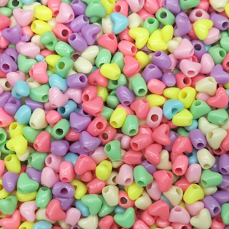 6*9mm大孔珠子桶珠彩色实色亚克力散珠糖果色珠子DIY手工