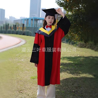 大学毕业礼服专业成人学士服导师服文科理科学院导师服垂布披肩
