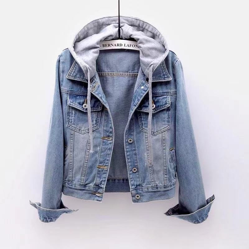 Dameskleding Korte katoenen jas Winter Nieuwe stijl Plus fluwelen katoenen jas Losse Koreaanse stijl Denim bontkraag Verdikte jas Dames_voghion.com