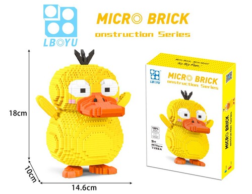 BOYU creative educational diamond micro-assembly plug-in educational leisure building blocks 7195A-7198A cartoon series
