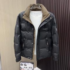 鸭绒新款男士冬季羽绒服时尚立领帅气保暖青年夹克外套百搭保暖冬