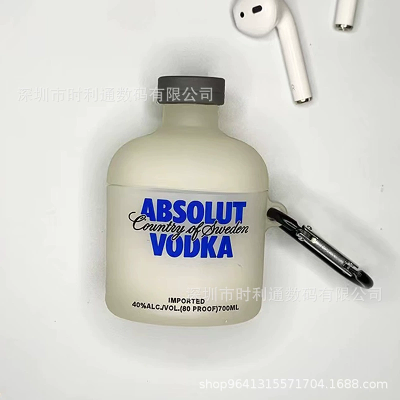 Силиконовый карманный защитный чехол для картинок (Apple AirPods, несколько моделей), милый чехол с карабином