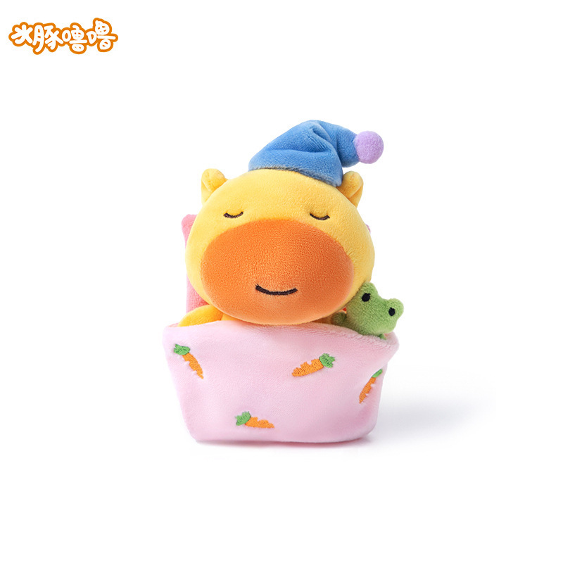 Duai 本物のカピバラ表現ルルラライン回転眠気めまいルル人形キーホルダーバッグペンダント誕生日ギフト|undefined