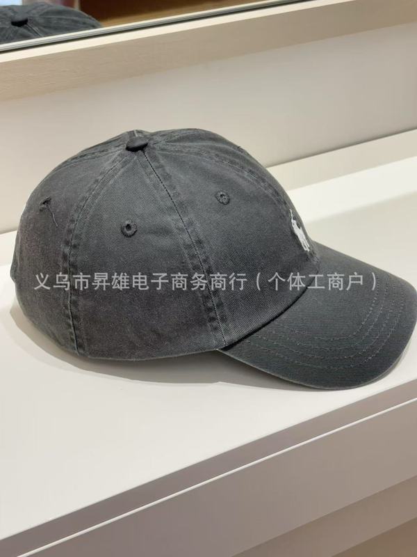 高バージョン RL ラフハット刺繍野球帽カップル同じスタイルのクラシックな多用途ポニーロゴひさしキャップは、他の人に送ることができます|undefined