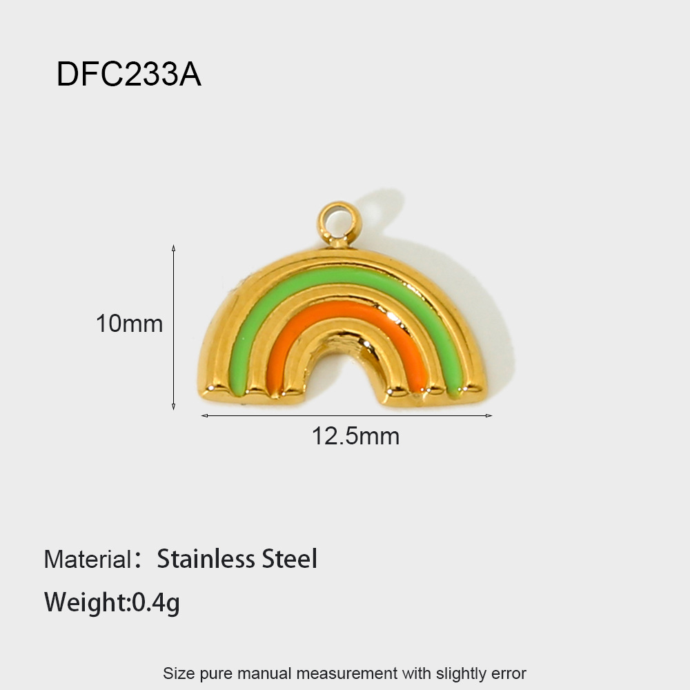 Pendant Jewelry Making Type 1 Piece 304 Stainless Steel Letter Rainbow Starfish Pendant