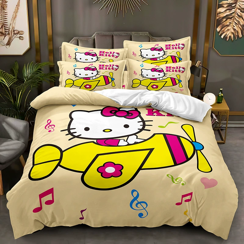 Постельное бельё Hello Kitty, наволочка, комплект, Amazon, 3D, набор из 3 предметов
