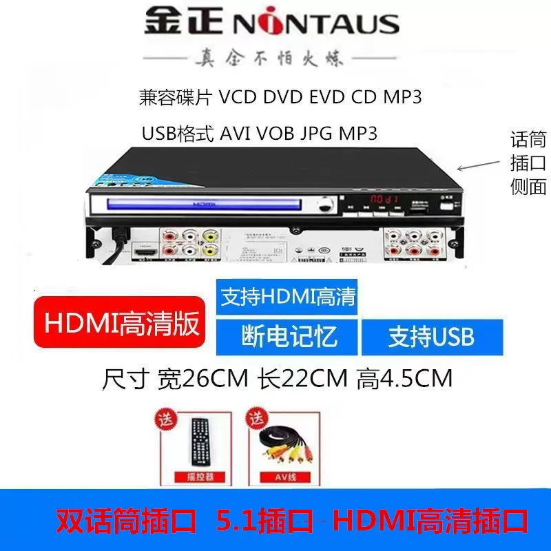 HD DVD/EVD Player, Multi-Format Disc Drive with HDMI and Optional Bluetooth, 8–64-Core Variants