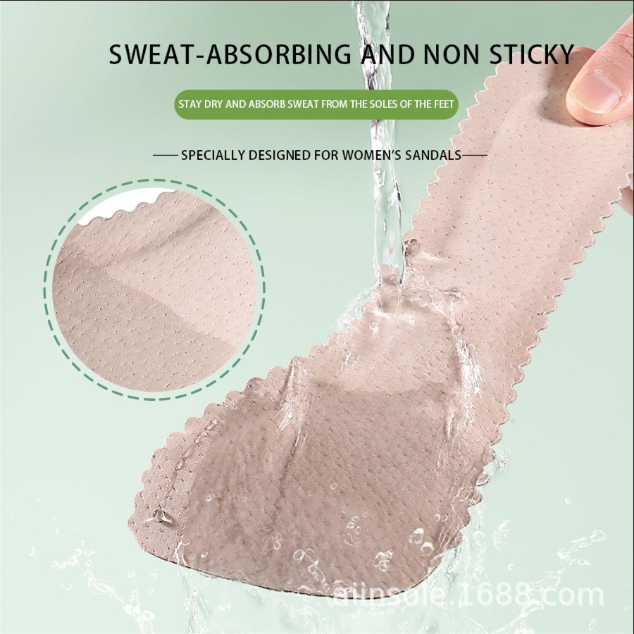 Seven point insole for anti slip sandals and high heels