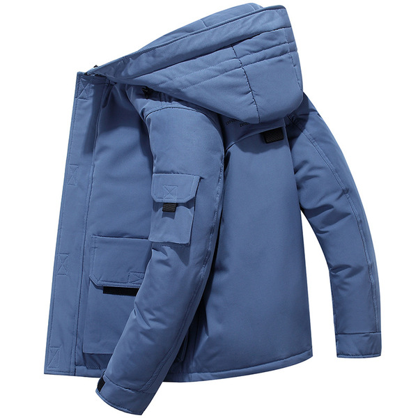 Winter keep warm travel trend down jacket with hood