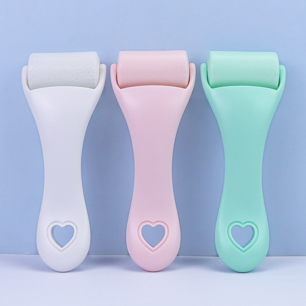 Hielo transfronterizo Rolle rodillo de hielo PE gel cara compresa fría estiramiento físico masaje de enfriamiento belleza compresa de hielo