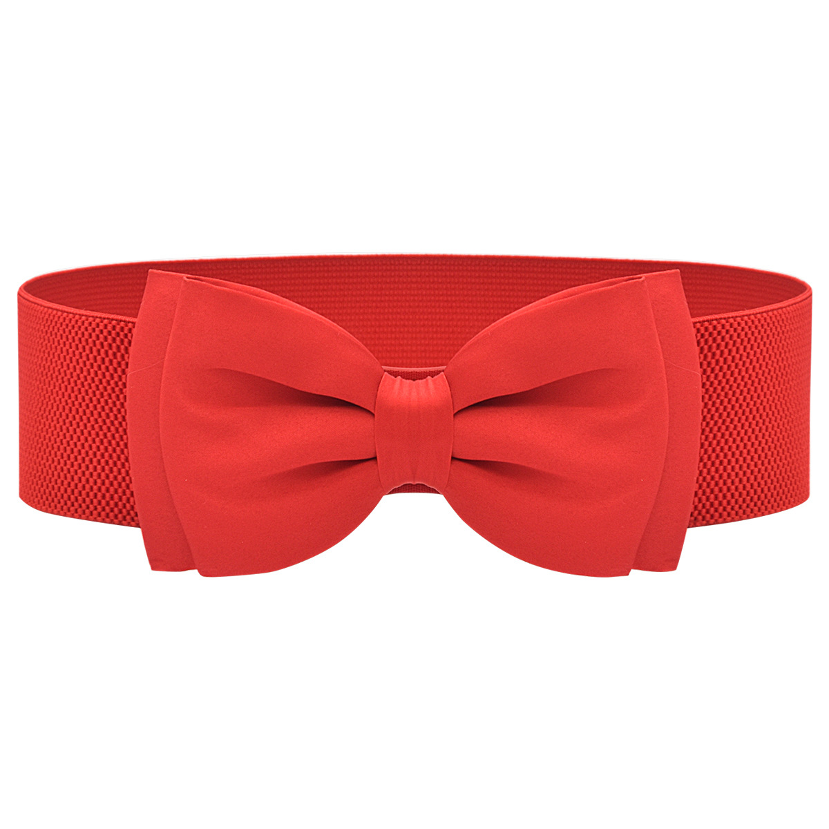 Cinturón decorativo de arco transfronterizo con falda Diamante de las mujeres rojo elástico cintura ancha sello todo partido cintura apretada