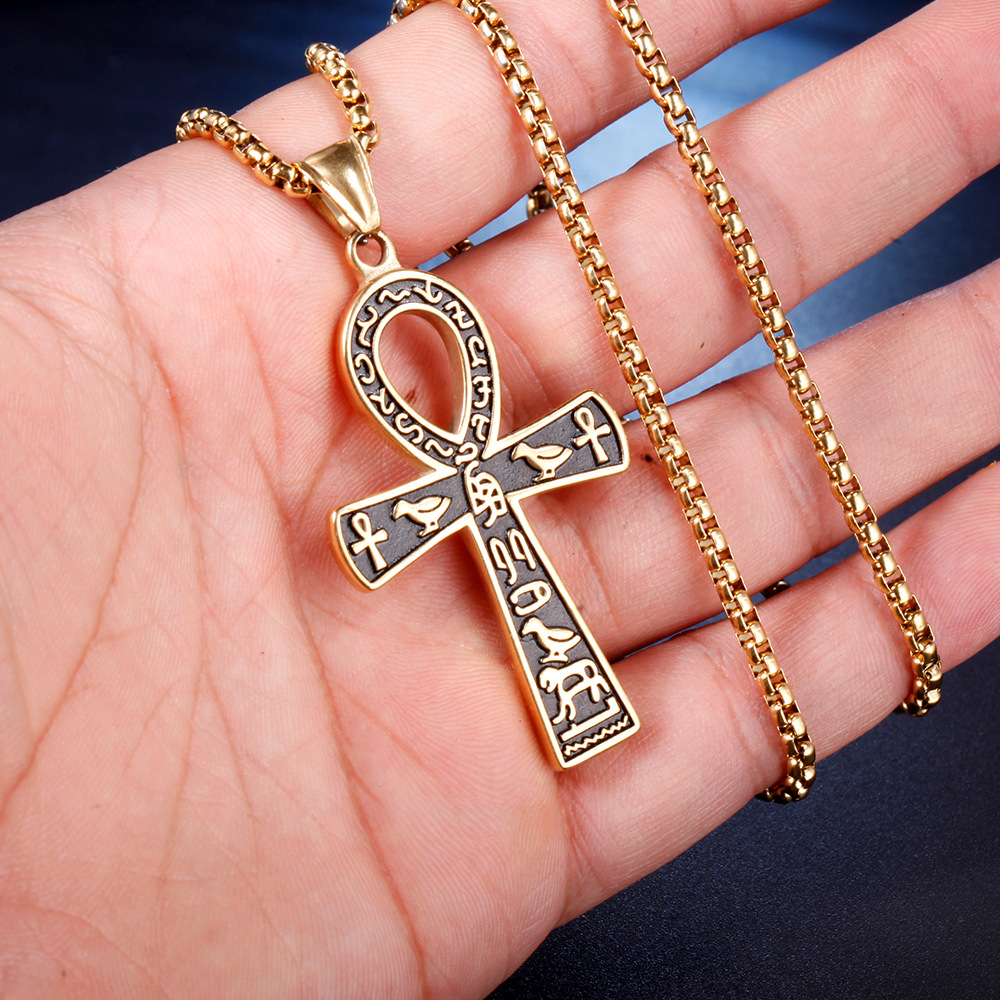 1 Piece 45*32mm Stainless Steel Cross Pendant display picture 7