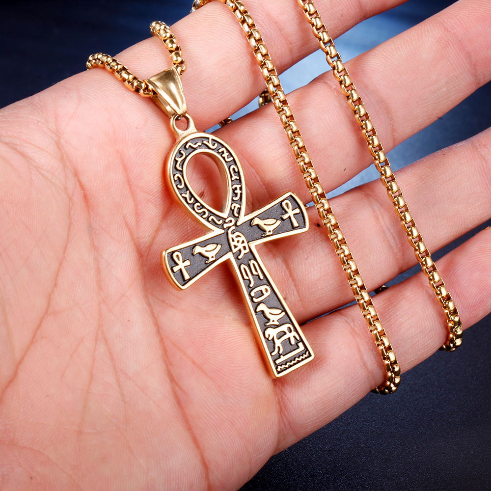 Casual, Retro Style 1 Piece 45*32mm Stainless Steel Cross Pendant
