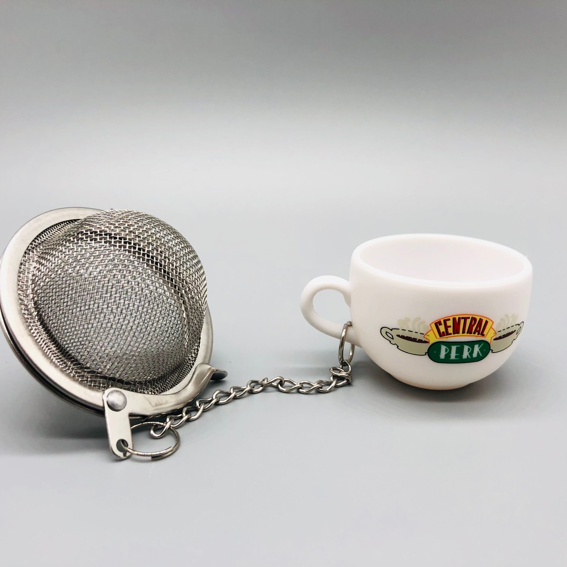 Amigos de dibujos animados colador de té belleza y bestia colador de té Sra. Potts Chip tetera demasiado colador de té