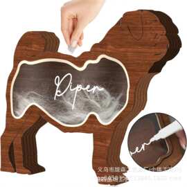 跨境木质宠物毛发收纳盒卡通猫咪胡须收集盒毛发收藏盒宠物骨灰盒