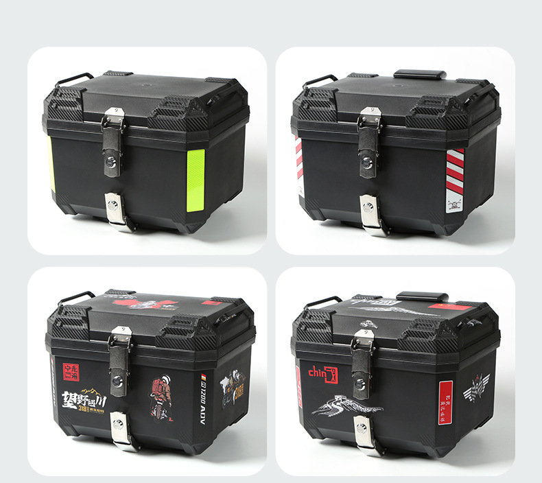 45L motorcycle trunk, large-capacity electric vehicle trunk, storage box, modified trunk for delivery personnel