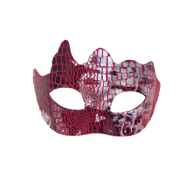 Máscaras de pareja media cara máscaras de baile piel de serpiente piel de cocodrilo máscaras de ojos fiesta de Halloween luchador jugueteo props