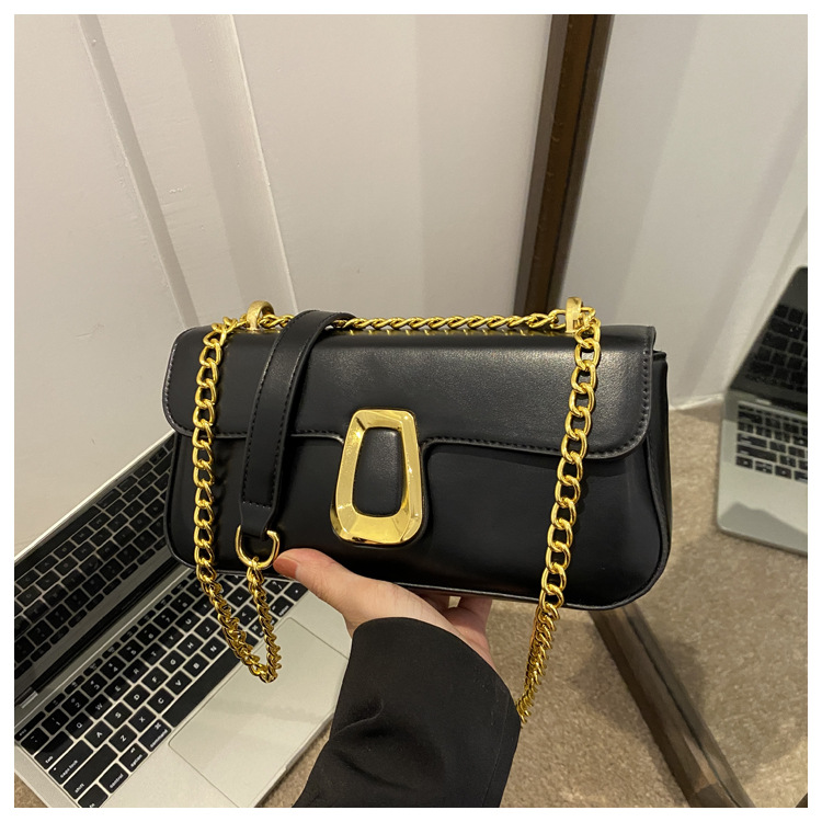 280g Weight Synthetic Leather Lining Material Magnetic Buckle Closure Type Single Shoulder Strap Strap Type Shoulder Bag, Crossbody Bag Bags Type Daily Occasion Pu Leather Material Solid Color Pattern All Seasons Season Women's Gender Streetwear Style Square Shape Medium Size Women's Medium Pu Leather Solid Color Streetwear Square Magnetic Buckle Shoulder Bag Crossbody Bag 2