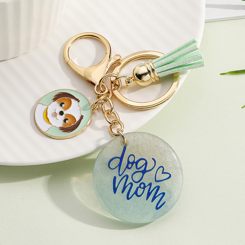 Cute Letter Resin Mother's Day Unisex Keychain display picture 7