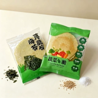 【海苔味】海苔风吹饼薄脆饼干粗粮杂粮代餐独立包装健康小零食