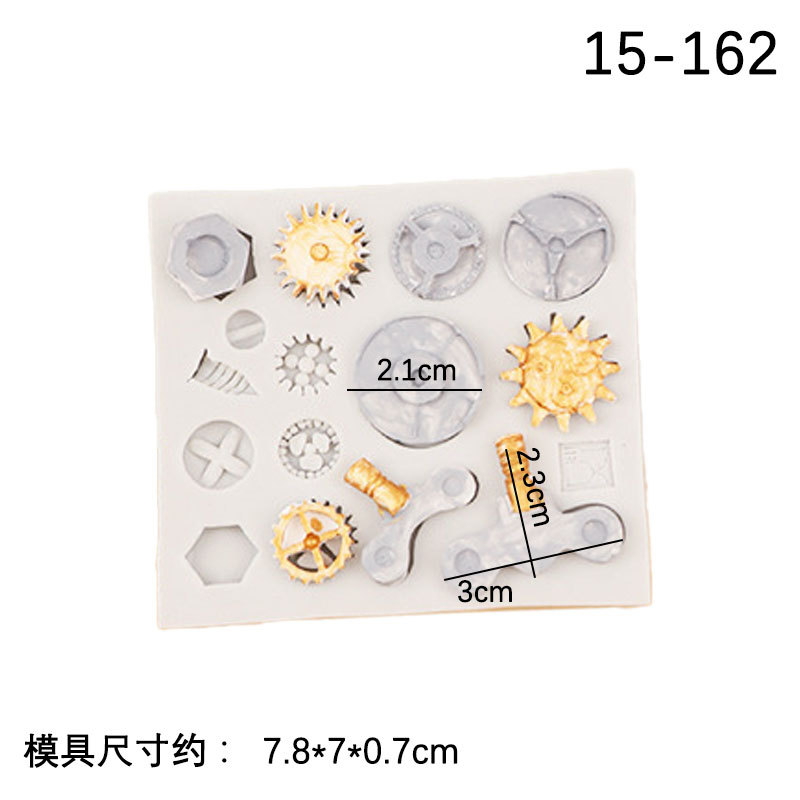 Viento industrial tornillo de silicona molde fondant cake huafu chocolate modelado decorativo molde de silicona en stock