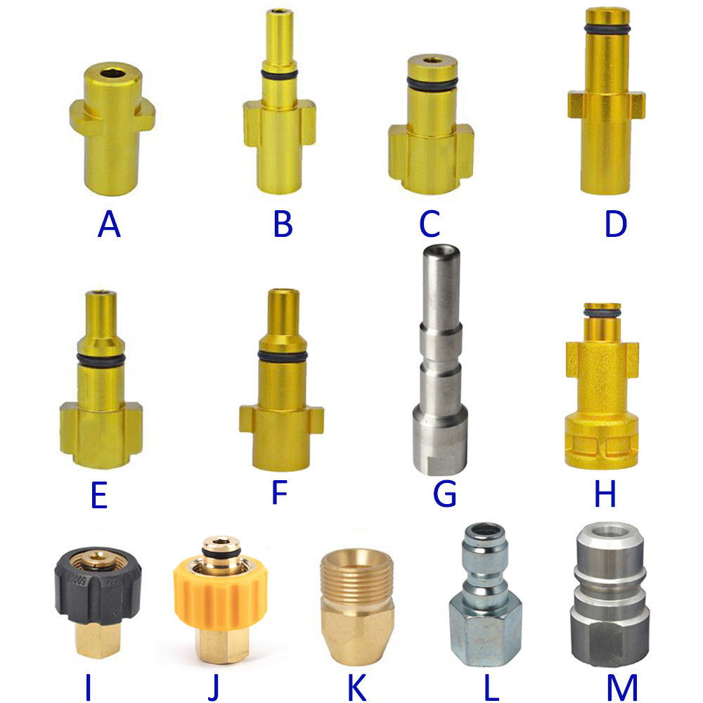 Lavadora de espuma de alta presión regadera conector de espuma PISTOLA DE PULVERIZACIÓN de coches lavadora de alta presión pistola de agua boquilla conector de rosca interna