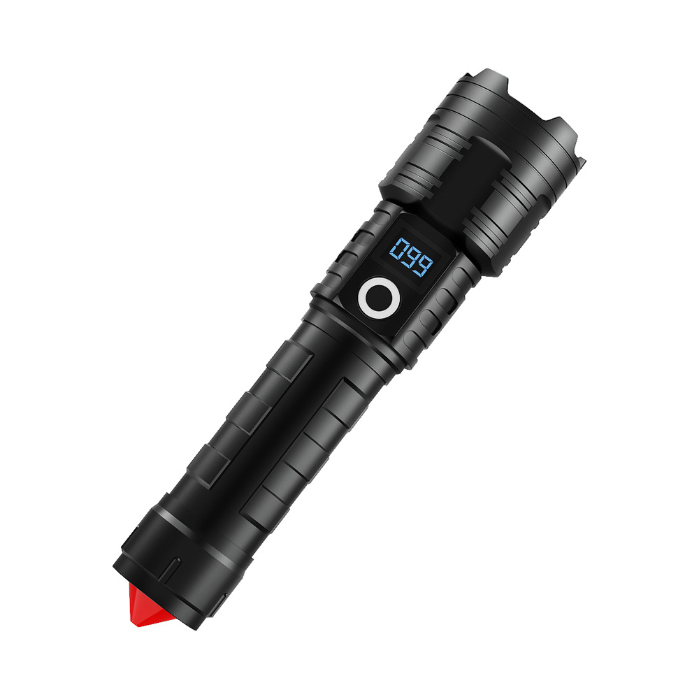 Linterna brillante transfronteriza al aire libre ventana rota martillo linterna larga resistencia luz de trabajo a prueba de explosiones reflector Linterna de mano