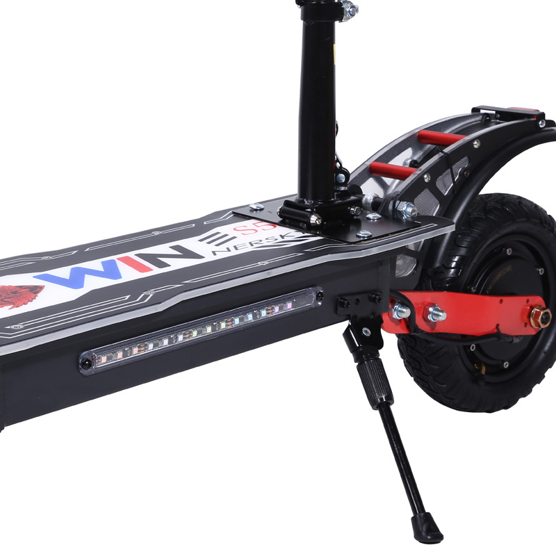 Dual-Drive Electric Scooter for Commuting, Lithium Battery Foldable Off-Road 11inch Electric Scooter