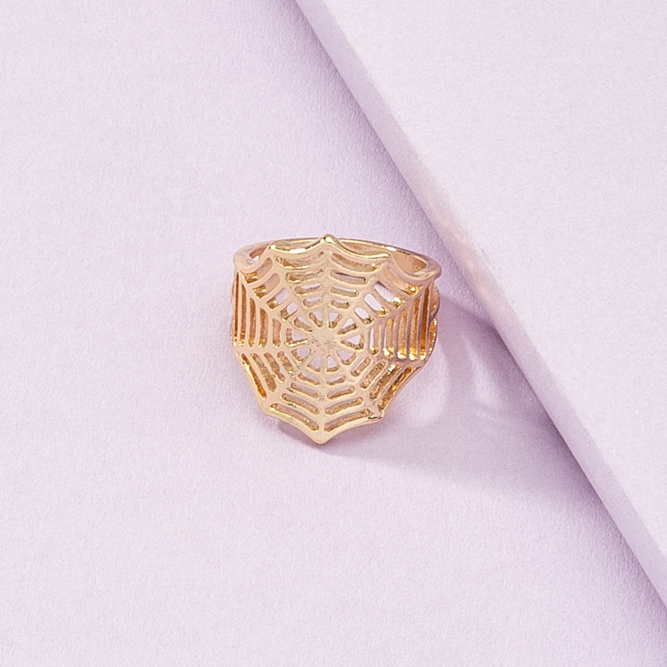 Retro Fashion Hollow Spider Web Ring Wholesale Nihaojewelry display picture 1