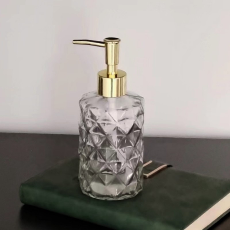 Botellas de vidrio para jabón y champú