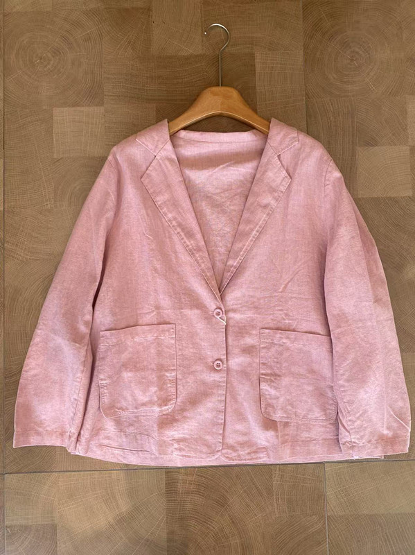 Retro Artistic Cotton-linen Blazer, New Autumn Japanese Style, Loose Casual Slim-fit Versatile Niche Women's Suit Jacket_ecoleips.com