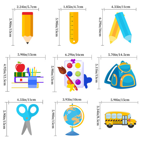 School Kindergarten Party Decoration Hemp Rope Tag Back to School Latte Garden Branch Decoration Hanging Decoration Wholesale for the Back to School Season