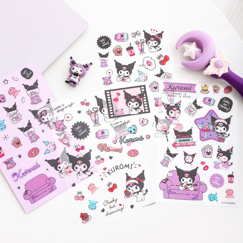 Sanrio Gukka Sticker Notebook for Girls, specifically designed for Melody, Coromiko, and the Baumkuchen Dog Gukka Sticker