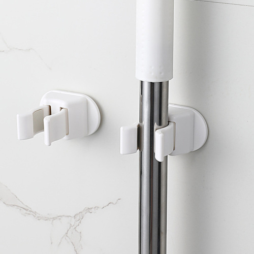 Mop rack, punch-free, mop clip, mop hook, bathroom rack, powerful wall-mounted storage, load-bearing kitchen