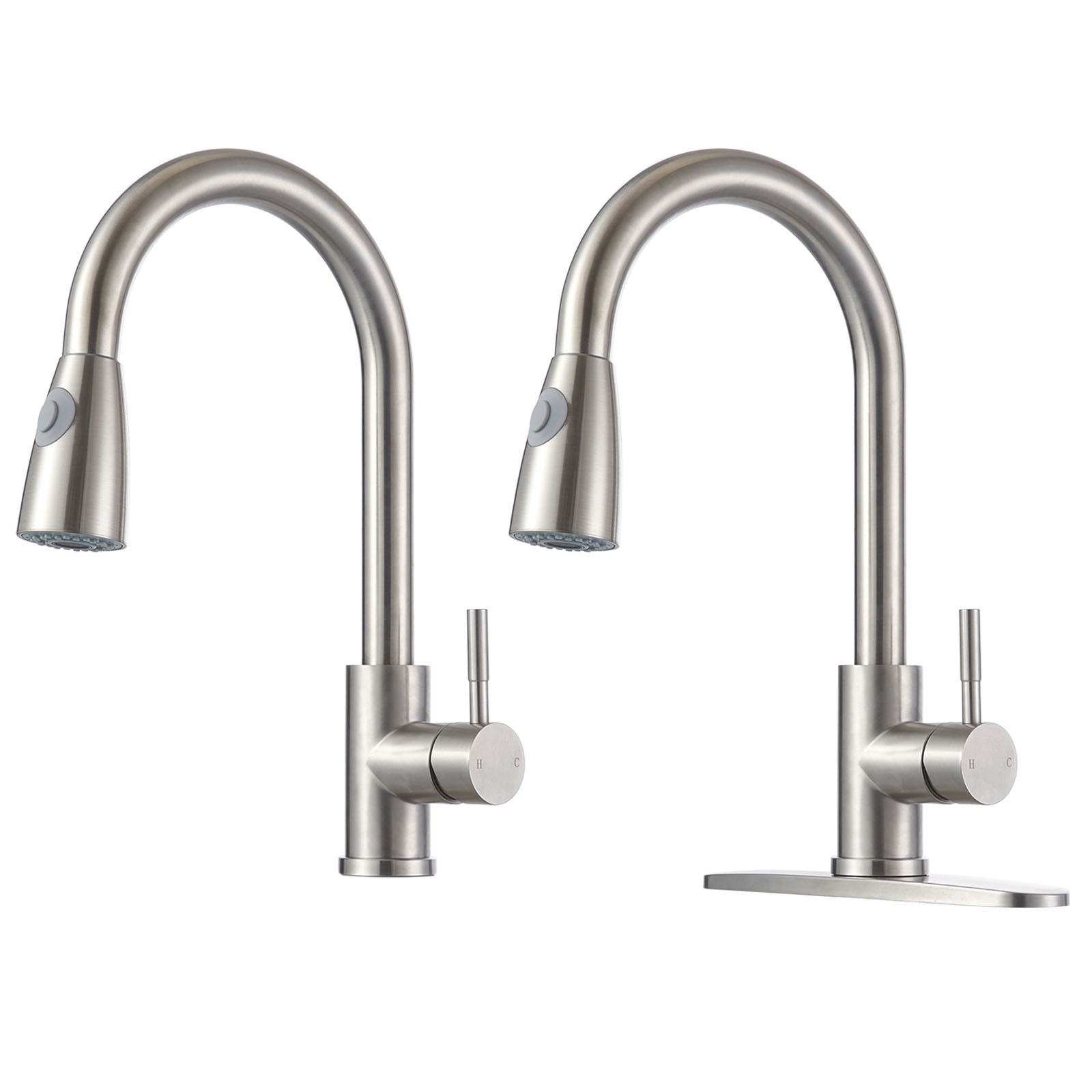 Cross-border pull-out faucet, kitchen cold and hot stainless steel telescopic rotating pull-out sink sink sink faucet Specification drawing