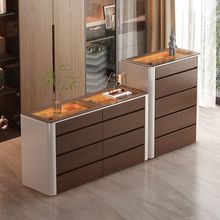 新款意式家用客厅靠墙斗柜主卧可移动床尾收纳柜首饰柜组合