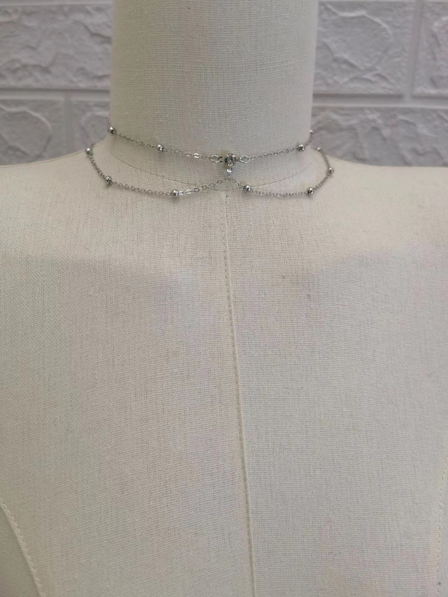 Necklace--stainless steel permanent color retention