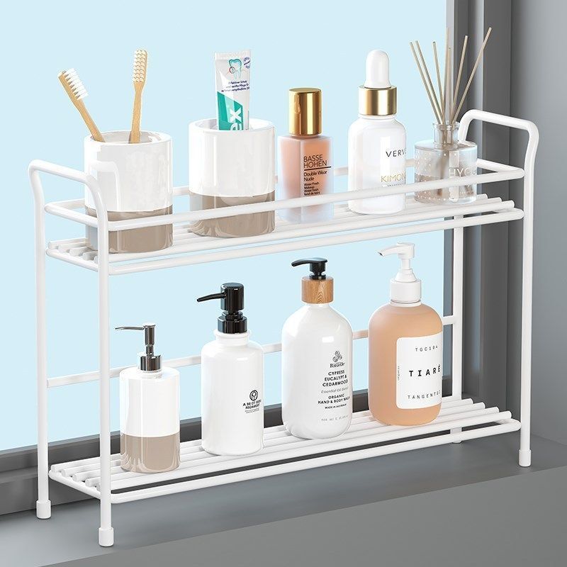 Rack de la mesa de lavado en la mesa de inodoro cosméticos rack de artículos de lavado en la mesa de inodoro ultra estrecho rack de lavado en el baño