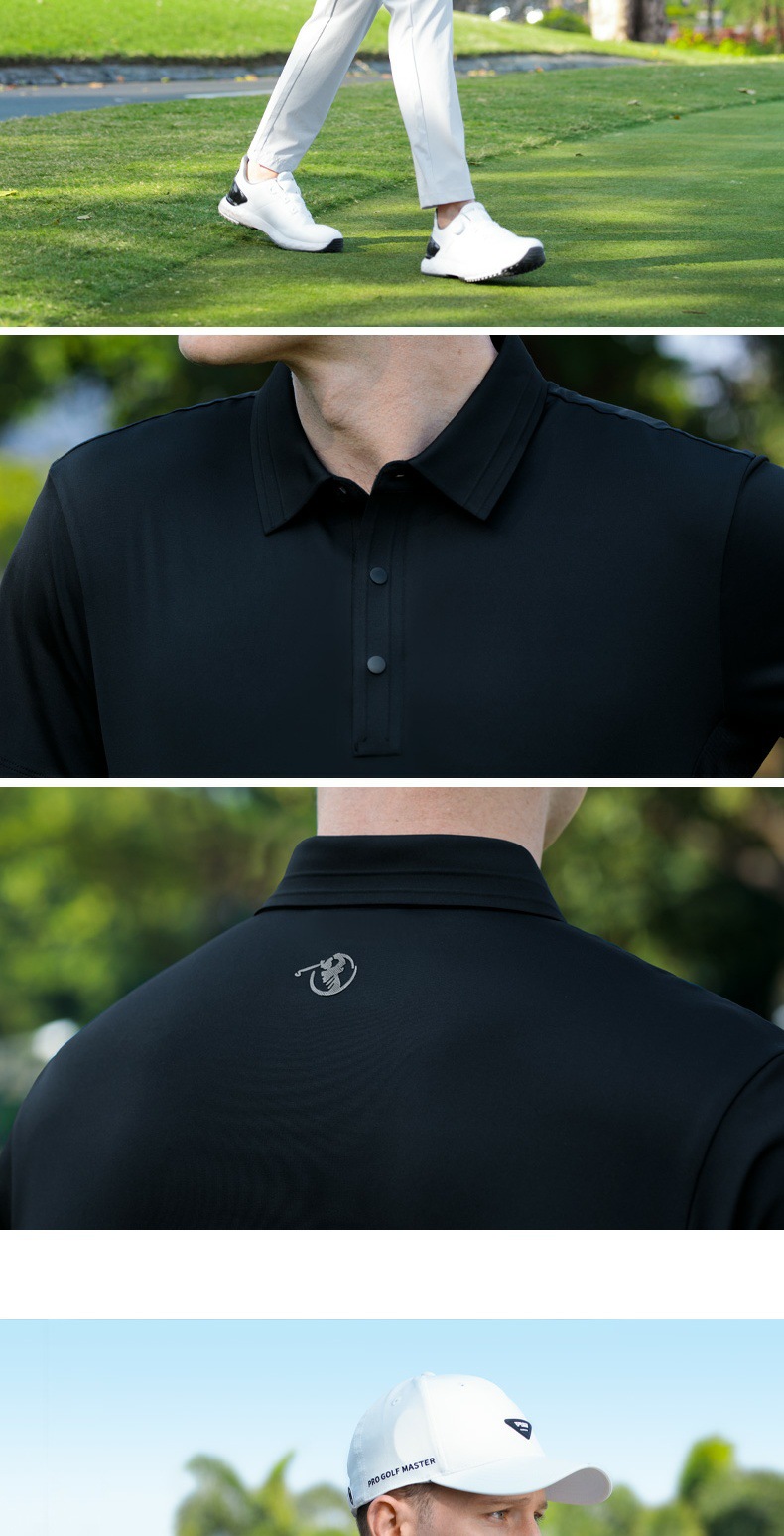 Áo polo golf nam tay ngắn thấm hút nhanh khô kháng khuẩn — YF777 phấn hoa anh đào tay ngắn [cổ áo liền mạch/lỗ thoáng khí bên hông/cảm giác mát khi chạm vào da], YF777 trắng tay ngắn [cổ áo liền mạch/lỗ thoáng khí bên hông/cảm giác mát khi chạm vào da], YF777 tay ngắn màu đen [cổ áo liền mạch/lỗ thoáng khí bên hông/cảm giác mát khi chạm vào da] chi tiết 13