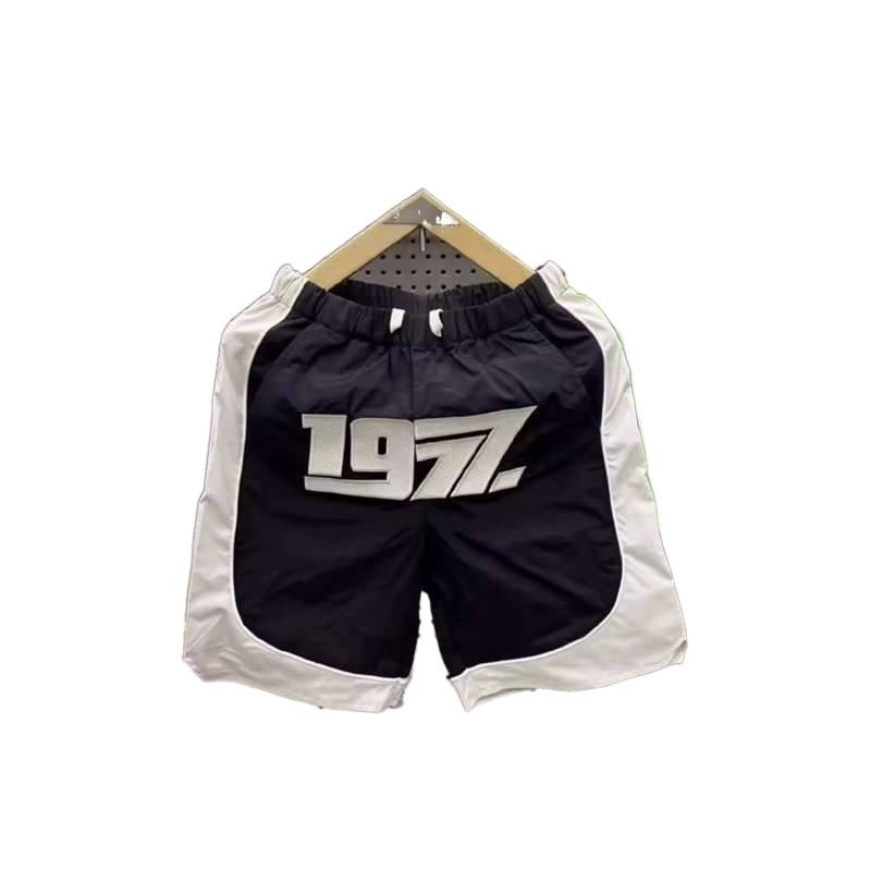 Men's Clothing Men's Trendy Casual Embroidered Shorts Patchwork Five Point Outdoor Sports Beach Pants Loose Fit_viptrois.com